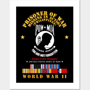 POW - MIA - Phil - Thoughts w WWII POW SVC Posters and Art